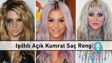 Işıltılı Açık Kumral Saç Rengi