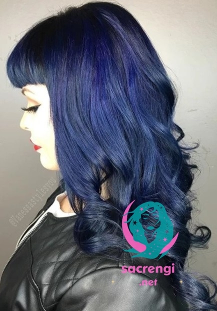 Dark Blue Hair Color