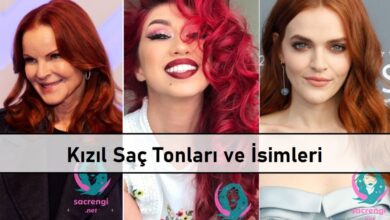 Kızıl Saç Tonları ve İsimleri  ana