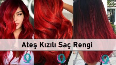 Ateş Kızılı Saç Rengi ana