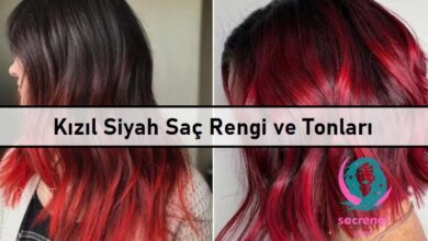 Kızıl Siyah Saç Rengi ve Tonları